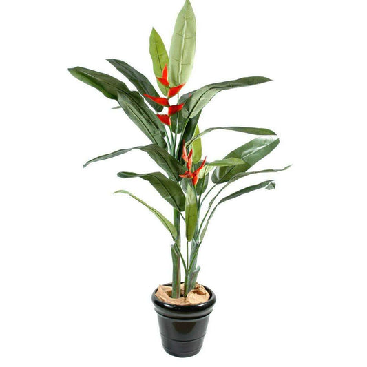 Plante artificielle exotique Héliconia - décoration d'intérieur - H.180cm - H