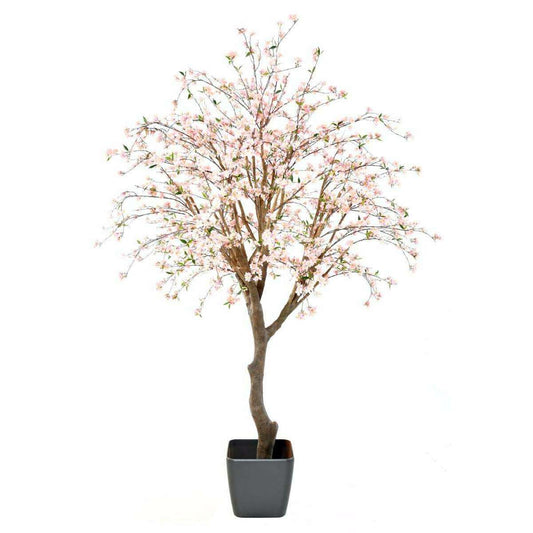 Plante artificielle fleurie Cerisier new large - intérieur - H.280cm rose