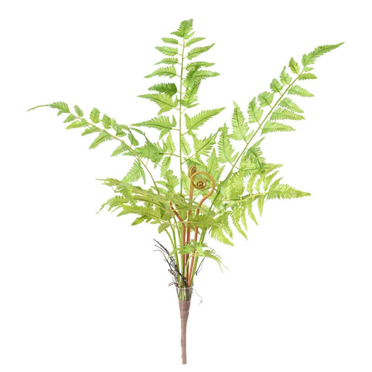 Plante artificielle fougère en piquet - décoration d'intérieur - H.68cm - vert - F3