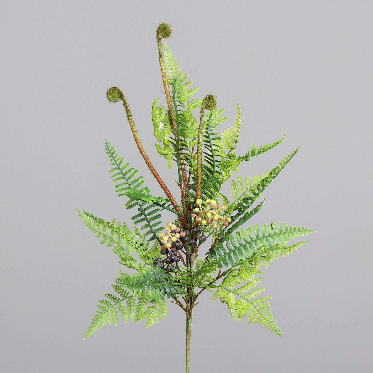 Plante artificielle Gerbe de fougère avec baies - décoration d'intérieur - H.78cm - P2