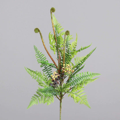 Plante artificielle Gerbe de fougère avec baies - décoration d'intérieur - H.78cm - P2