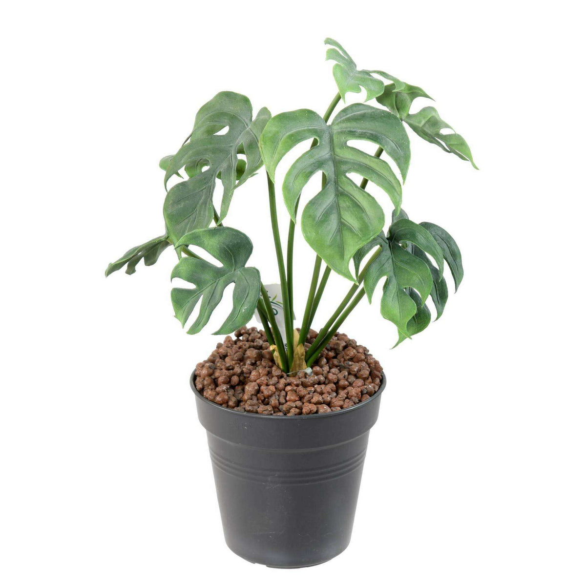 Plante artificielle Philo piquet 9 feuilles - plante d'intérieur - H.35cm vert-L4