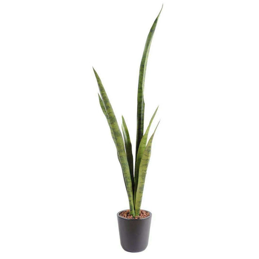 Plante artificielle Sansevieria piquet - succulente pour intérieur - H.105cm vert M1
