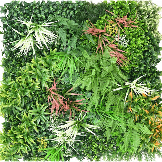 Plaque végétale artificielle i plantes UV résistant - décoration murale - 100x100cm