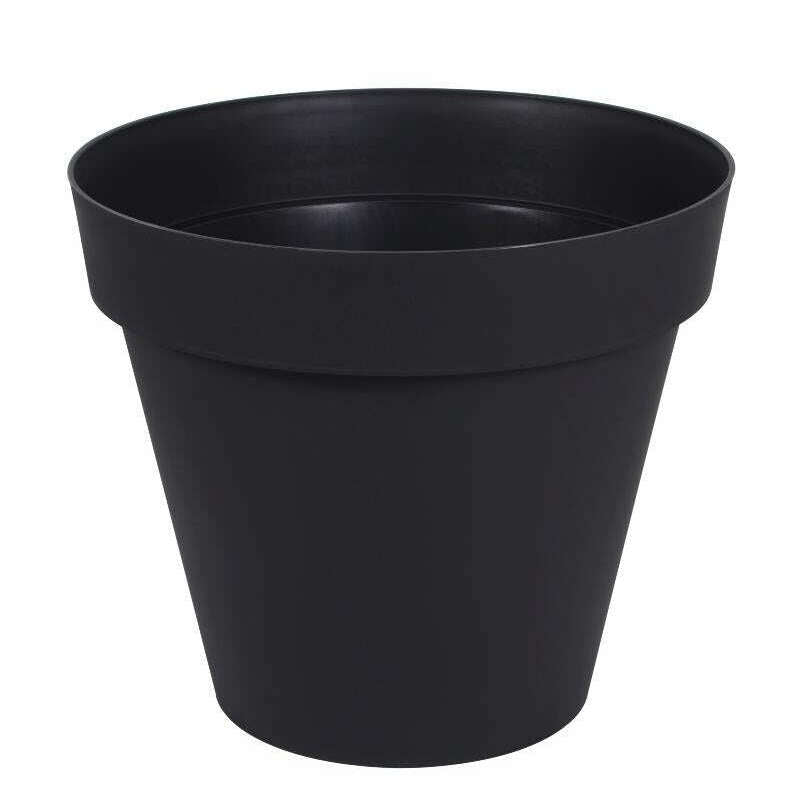 Pot pour fleur Toscane rond intérieur extérieur Ø.100cm anthracite EDA PLASTIQUES