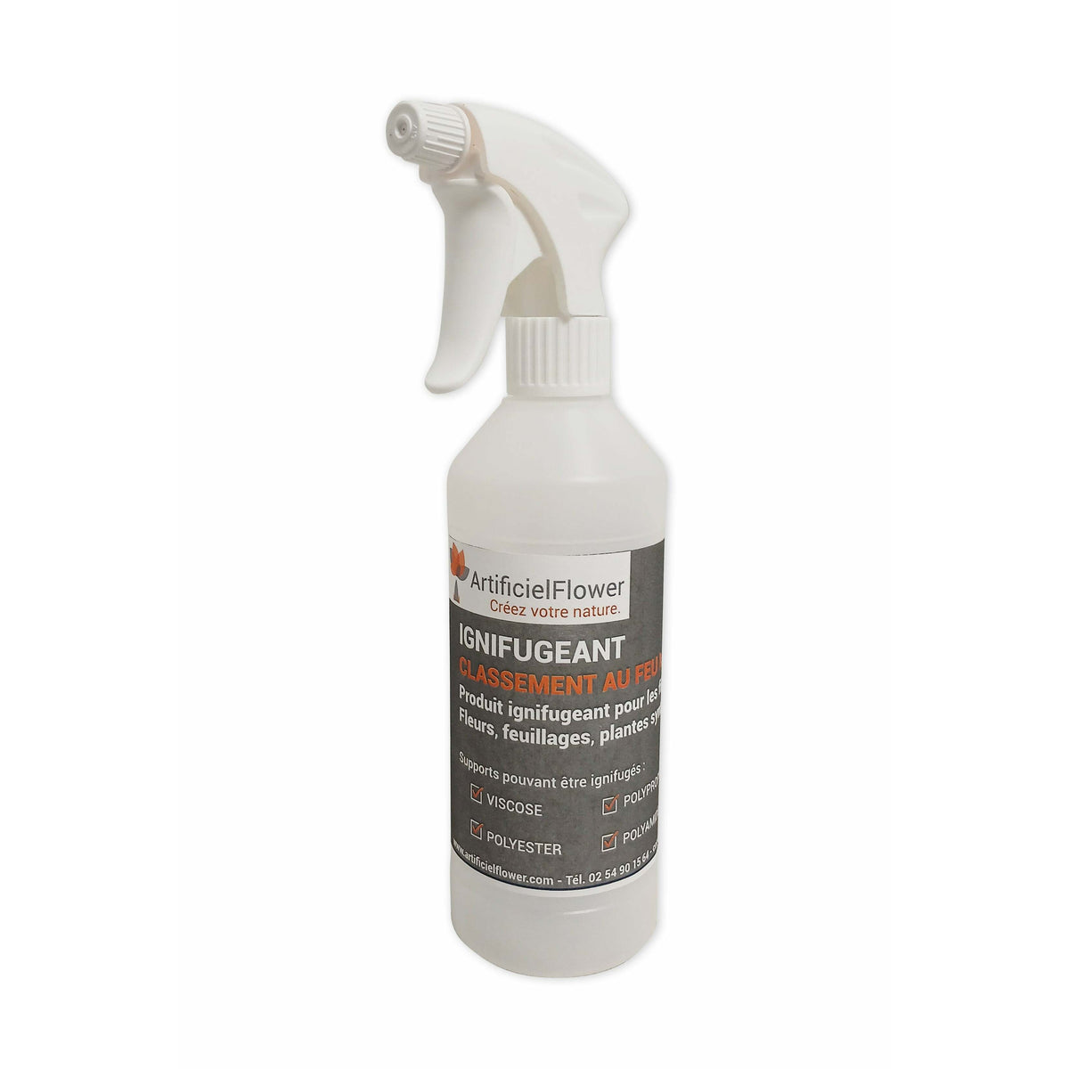 produit Ignifuge Traitement Anti Feu Plantes Arbres Fleurs Artificielles M1 - vaporisateur 500ml