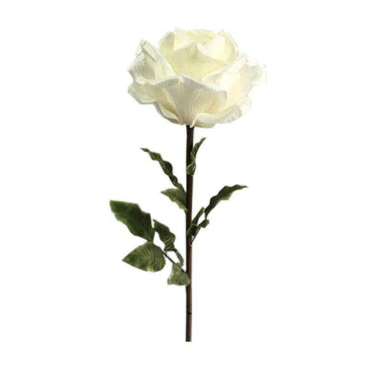 Rose artificielle géante XL - décoration d'intérieur - H.125cm Ø.40cm blanche S3R